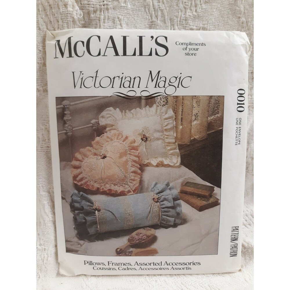 NEW McCall's Victorian Magic Vintage Sewing Pattern Pillows and Frames 0010
